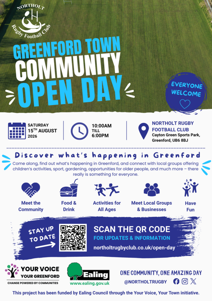 Greenford Town Community Open Day Poster